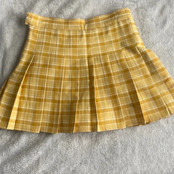 Amazon Yellow Pleated Tennis Skirt PINKSHELL High Waist Skirt